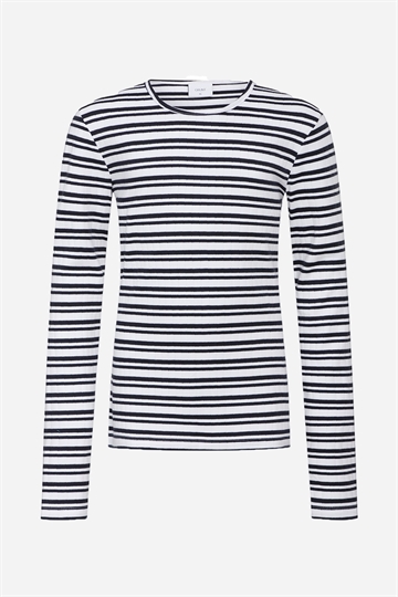 GRUNT Dopim Top LS - Navy Stripe